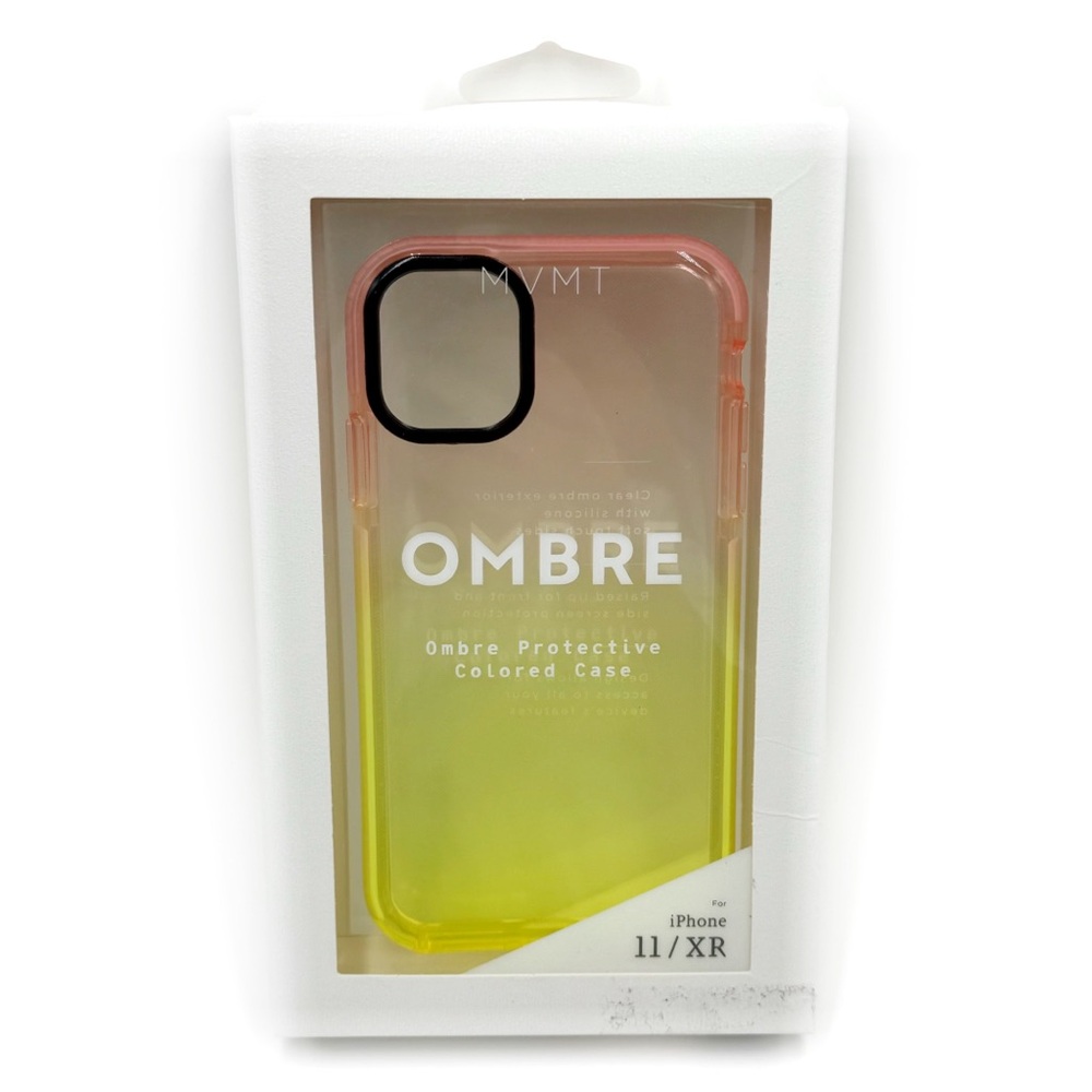 Apple iPhone 11 iPhone XR Phone Case MVMT Pink Yellow Ombre Ombré Fun Gift